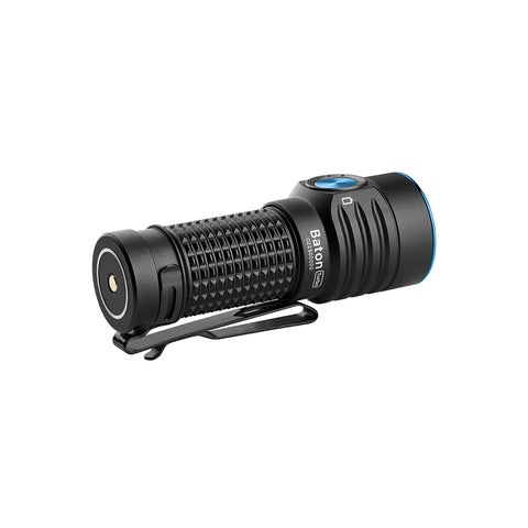 Olight Baton Turbo Compact EDC Flashlight with 510m Long-Range Beam (Rechargeable)