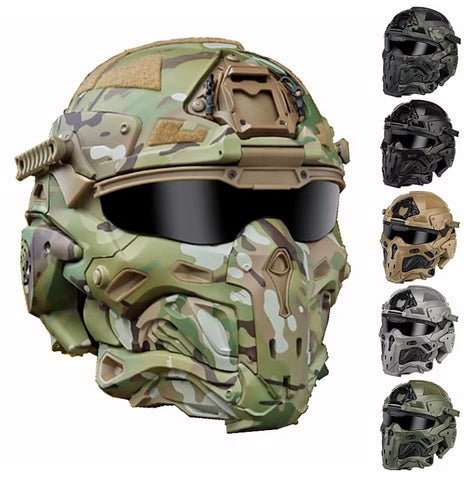 WOSPORT W Assault Juggernaut Helmet with Googles + Mask + Comms + Fan