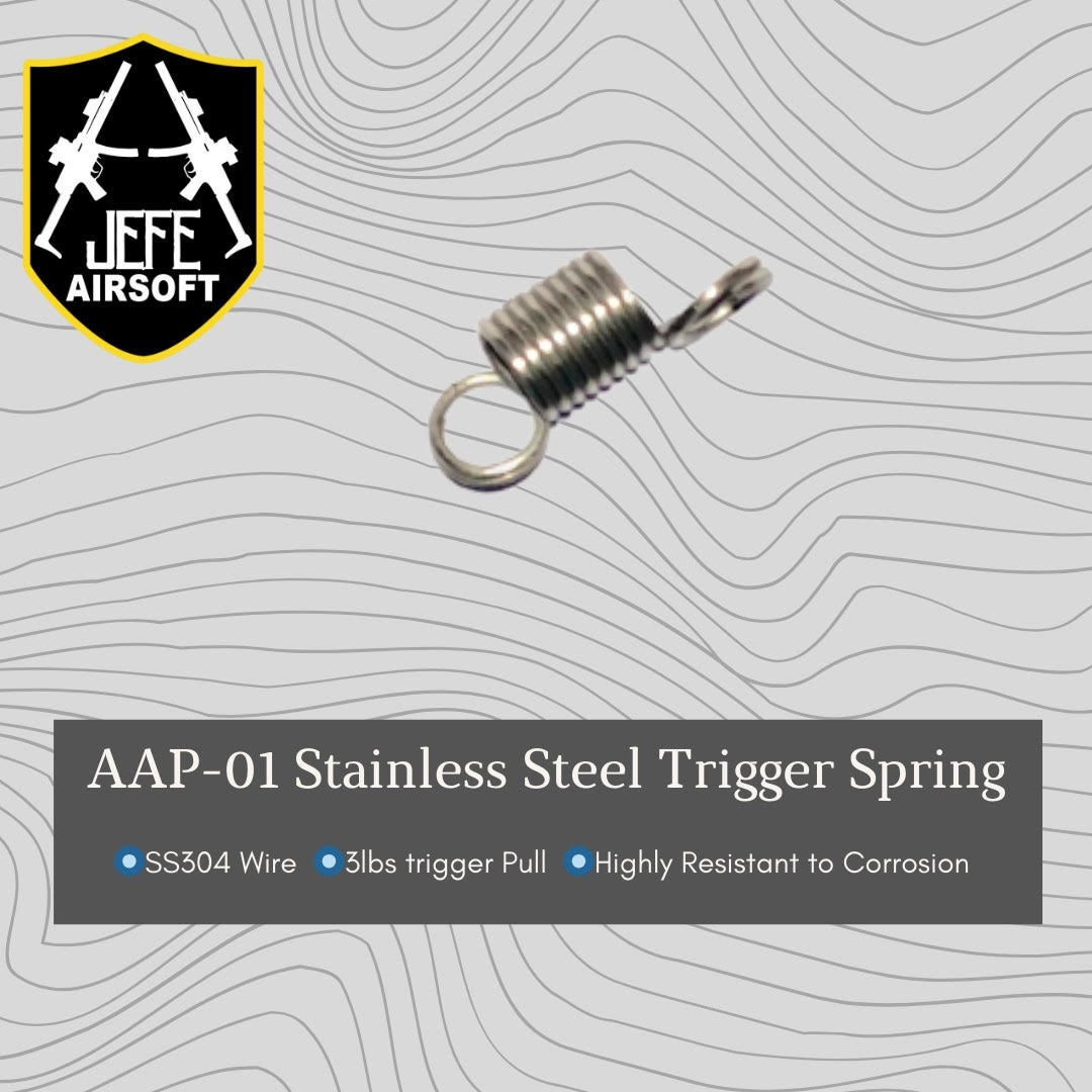 Jefe's Airsoft AAP-01 Stainless Steel Trigger Spring – 007 Airsoft Ltd.