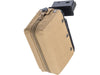 Classic Army 1200 Round Box Magazine for Airsoft M249 AEG Light Machine Guns (Color: Tan)