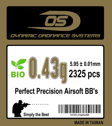 DOS 0.43g Biodegradable Premium BBs (2325rd)