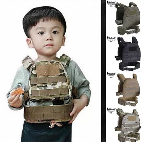 WOSport Kids Tactical Plate Carrier Vest with Battle Belt